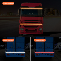 Nouvelles Bandes LED 24V Personnalisables en Usine pour Hayon de Voiture, Lampe Flexible à Effet de Défilement, Tira De Luces Stroboscopique pour Fourgonnette et Camion