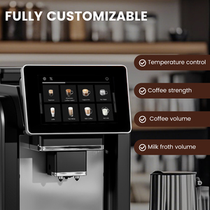 เครื่องชงกาแฟ WS817 หน้าจอ HD 7 นิ้ว สำหรับคาปูชิโน ลาเต้ เอสเพรสโซ่ แบบอัตโนมัติเต็มรูปแบบ สำหรับใช้ในเชิงพาณิชย์ - Product Image 3