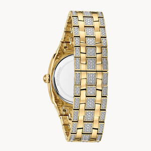 <span class=keywords><strong>2026</strong></span>年新作ラグジュアリーブリンブリンフルダイヤモンドダイヤルステンレススチールレディース18Kゴールドクォーツモアッサナイト腕時計 - Product Image 3