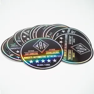 personalized holographic stickers printing self adhesive waterproof full color durable anime holographic stickers