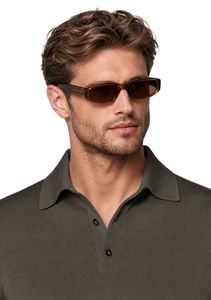 Polo in Cotone e Seta di Lusso per Uomo, Anti-Pilling, Elegante e Casual, Personalizzabile con Logo OEM - Product Image 4