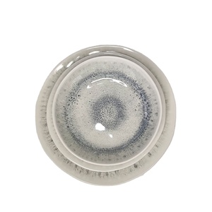 Rétro Splash-Ink Mélamine Dîner Ensemble Commerce Extérieur Fourniture Ins Style Irrégulier Assiette Saladier Vaisselle Motif Type Plante - Product Image 4