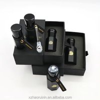 Botol Parfum Minyak Oud Kaca Hitam Attar 3ml 6ml 12ml Custom HRX-0001 Persegi HAORIXIN dengan Kotak Kemasan