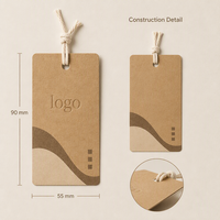 Individuell bedruckte Haustierdecke in Sondergröße, Einzelhandelsbranding, 400 g/m² strukturiertes Kartonpapier, blindgeprägtes Logo, Baumwollschnur-Papieranhänger
