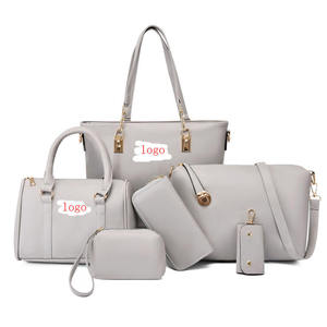 Ensemble de six pièces en PU pour femmes, sac à main, sac à bandoulière, sac messager, sac banane, pochettes pour femmes, ensemble de six pièces en PU pas cher pour femmes - Product Image 5