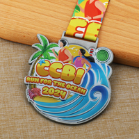 Médaille en argent antique 3D personnalisée pour marathon, course amusante, course à pied, prix, 5K, 10K, 21K, course sur sentier aux Philippines, conception de logo gratuite