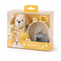Boîte blister transparente en PET avec languette de suspension personnalisée, impression artistique, conteneur de présentation pour kits de jouets pour chiens et chiots