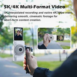 <span class=keywords><strong>Appareil</strong></span> <span class=keywords><strong>photo</strong></span> numérique ZV200, vidéo 5K, écran rotatif à 360°, photos 80MP, vision nocturne, portable pour les voyages et l'utilisation en extérieur - Product Image 3