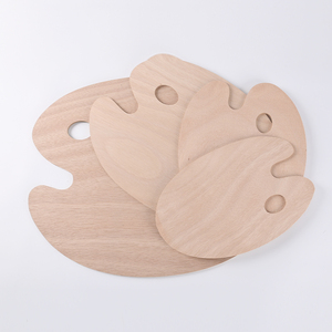 Paleta de pintura de <span class=keywords><strong>madera</strong></span>, bandeja de pintura para acrílicos, paleta para pintar con soporte para el pulgar, para artistas - Product Image 6