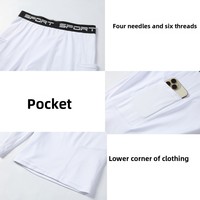 Shorts de sport de compression pour hommes avec inscription « BEAST », respirants et extensibles, idéaux pour l'entraînement en plein air, le cyclisme et la course à pied