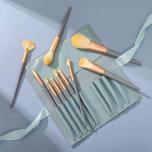 Ensemble <span class=keywords><strong>de</strong></span> 10 pinceaux <span class=keywords><strong>de</strong></span> maquillage pour le visage Blue Bridge, pinceaux en fibres synthétiques ultra-douces pour débutants, <span class=keywords><strong>fond</strong></span> <span class=keywords><strong>de</strong></span> <span class=keywords><strong>teint</strong></span>, poudre libre, fard à paupières - Product Image 2