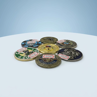 Pièce de monnaie personnalisée hautement détaillée en alliage de zinc avec logo 3D et émail pour souvenirs de collection