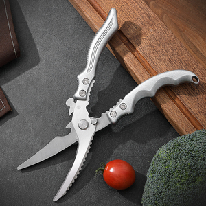 プロのヘビーデューティステンレス鋼鶏骨はさみ必見キッチンツール切削用 - Product Image 5