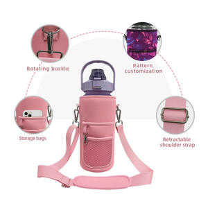 <span class=keywords><strong>2L</strong></span> Gym Néoprène Gallon <span class=keywords><strong>Bouteille</strong></span> D'eau Refroidisseur Manches Sac Pochette Titulaire <span class=keywords><strong>Bouteille</strong></span> D'eau Manches - Product Image 2