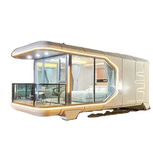 Hot Sale 38 Square Meter USA Market Prefabricated E7 modern Tiny Home Hotel Office Hangfa space capsule house