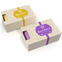 Emballage de savon en papier cartonné blanc imprimé personnalisé, matériau recyclé respectueux de l'environnement