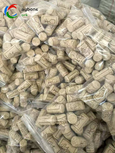 Venta al por mayor 16mm tapón de corcho cónico tapón de botella de vino corcho aglomerado tapón de madera Impresión de logotipo personalizado - Product Image 6