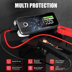 Avviatore di Emergenza Portatile 27000mAh 12V 24V con Batteria al Litio, Power Bank e Cavi di Avviamento per Veicoli - Product Image 3