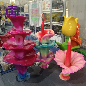 Lampes LED décoratives en forme de fleur, étanches IP65, à lueur vibrante, pour aménagement paysager extérieur de jardins et de parcs - Product Image 2