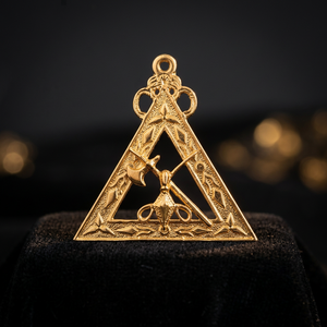 ผ้ากันเปื้อนหนังเทียมปักลายพิเศษ ROYAL ARCH Masonic Regalia Jewels Treasure พร้อมผ้ารองพื้นสำหรับฟรีเมสัน - Product Image 3