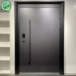 Porte d'entrée extérieure de luxe sécurisée en métal pour maisons, porte d'entrée moderne, portes de sécurité en acier - Product Image 5