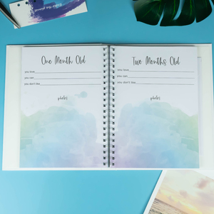 Diario prenatale diario del diario prenatale con copertina rigida del piano di nascita del libro del bambino con memoria personalizzata per la gravidanza - Product Image 3