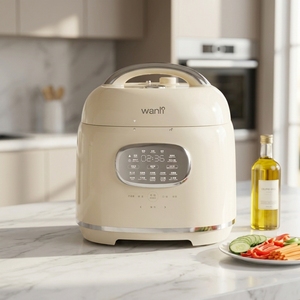 Cuiseur vapeur 1000W haute puissance, 10 programmes prédéfinis, cuiseur intelligent numérique à cuisson lente, cuiseur à riz, capacité de 6,0 L pour les grandes familles. En - Product Image 4