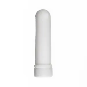 Estoque 100 pçs/lote Refiiable Branco Preto Vazio Plástico Nasal Tubo Inalador Para Aromaterapia Óleos Essenciais Desodorante Perfume