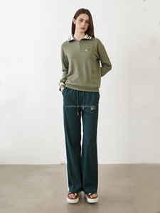 <span class=keywords><strong>Pantaloni</strong></span> Sportivi da Donna e Ragazza, Modello Dritto e Comodo, in Maglia, <span class=keywords><strong>Vita</strong></span> <span class=keywords><strong>Alta</strong></span> Elastica, Lunghezza Intera - Product Image 2