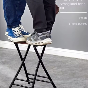 Tabouret de jardin pliable moderne en métal avec siège rembourré doux, imperméable, écologique, durable, chaise pliante d'extérieur pour une utilisation en cuisine - Product Image 4