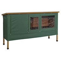 Enclos à lapins, poulailler, Cage pour chien, stylo de jeu pour animaux de compagnie, couverture en tissu