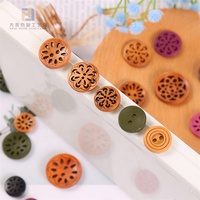 Bouton en bois imprimé boutons d'enfants en bois gravés au laser pour l'artisanat faisant et cousant le fournisseur de machine de projet