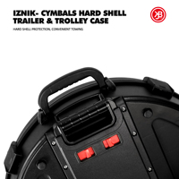 JBK Drum Cymbals Abs Hard Bag case with Wheels and Trolley