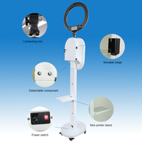 Machine Photobooth Portable avec Éclairage RGB pour iPad et Appareils Photo Reflex Numériques, Compatible iPad 10.2/10.5/10.9/11/12.9/13 pouces, Disponible depuis nos entrepôts US/UK/CA