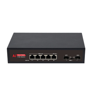 LingShi 7 Port PoE <b>Switch</b> Gigabit <b>Ethernet</b> 5+2 Ports Surveillance Network Power Supply Built In 52V - Product Image 4