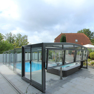 Cubierta Automática <span class=keywords><strong>para</strong></span> Piscina, Telescópica Motorizada, de Aluminio, Retráctil, <span class=keywords><strong>para</strong></span> Casa - Product Image 4