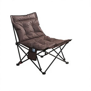 Chaise longue pliante rectangulaire en métal avec <span class=keywords><strong>cadre</strong></span> en acier et tissu Oxford, portable <span class=keywords><strong>pour</strong></span> l'extérieur, avec coussin en coton <span class=keywords><strong>pour</strong></span> un rangement facile - Product Image 1