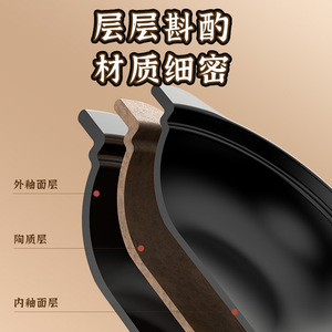 Cocotte en céramique avec couvercle, compatible avec les cuisinières à gaz, résistante aux hautes températures, pour la cuisson domestique - Product Image 5