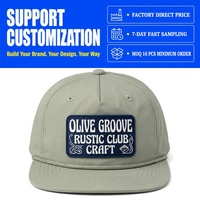 Gorra de 5 Paneles Estilo Dad Hat, Sin Estructura, Visera Plana, con Cierre a Presión, Personalizable con Logotipo, Unisex, MOQ Bajo, Muestra Gratis