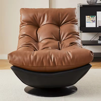 Fauteuil pivotant design créatif de style médiéval pour salon, balcon, détente et loisirs à domicile