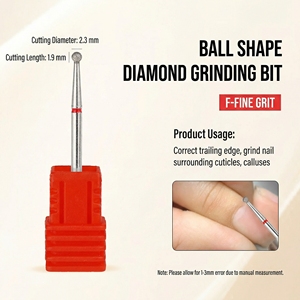 <span class=keywords><strong>Fresa</strong></span> a sfera diamantata per unghie, <span class=keywords><strong>fresa</strong></span> rotante elettrica per pedicure, manicure, limatura, rimozione cuticole, attrezzi per unghie, punta per nail art - Product Image 2