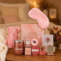 Coffret cadeau Anji Newell pour femmes, panier de spa de luxe dans un coffret cadeau en cuir PU pour Noël, anniversaire et souvenirs de mariage