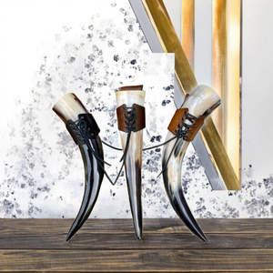 Cuerno de búfalo dorado redondo, ecológico, estilo natural, hecho a mano, regalo empresarial, diseño de empalme M.S. EXPORT DB048 - Product Image 1