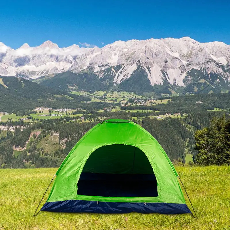 Tenda a baldacchino impermeabile e antivento personalizzata a strato singolo per bambini tenda da campeggio portatile pieghevole per 2 persone