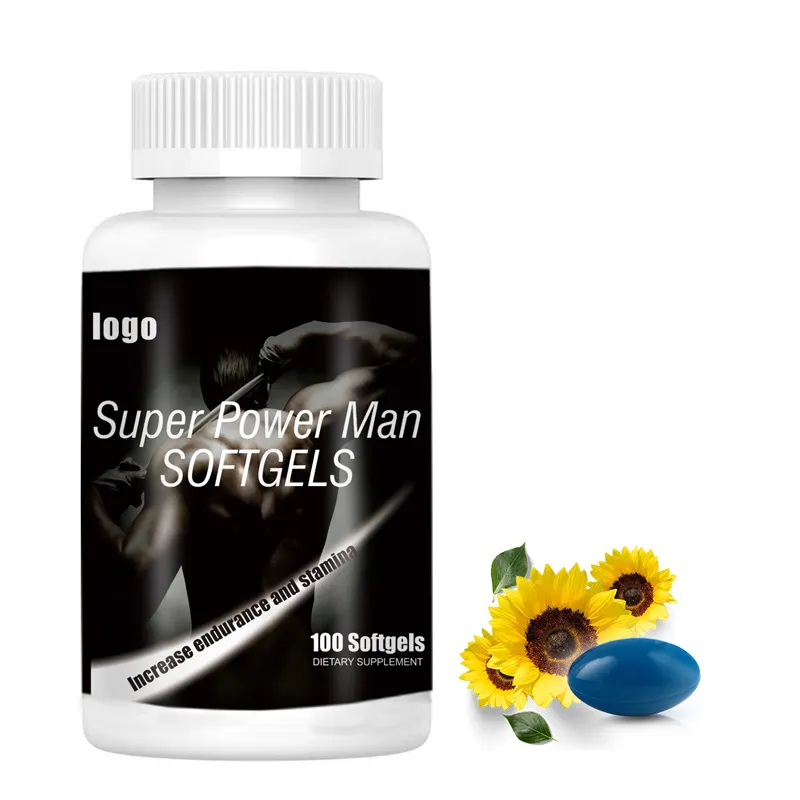 Oem Private Label Aangepaste Formule Hot Sales Man Supplementen Super Power Softgel Capsules