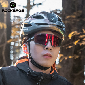 ROCKBROS-Casque de vélo avec feux de signalisation avant et arrière rechargeables pour vélo - Product Image 3