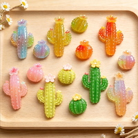 Miniature in Resina Fai-da-Te a Forma di Cactus e Piante Succulente, Charm Kawaii per Creare Scene del Deserto con Playdough e Slime