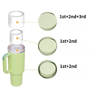 Moule à glaçons réutilisable en silicone pour grands cylindres, avec couvercle, pour gobelets de whisky de 20 à 40 oz, idéal pour le congélateur - Product Image 2