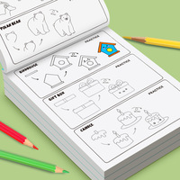 Livre d'activités pour enfants : comment dessiner tout, guide de croquis étape par étape, cahier de dessin d'objets de dessin animé, art préscolaire précoce