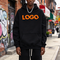 Sweat à capuche en coton pour homme, logo OEM/ODM personnalisé, tricoté, de haute qualité, streetwear, dernières tendances, sweat à capuche surdimensionné pour homme